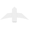 Ekena Millwork Bellingham Architectural Grade PVC Gable Bracket, 36"W x 16 1/2"H x 2"D x 6"F, 11/12 Pitch GBP036X17X0206BEL00 - alternate 2